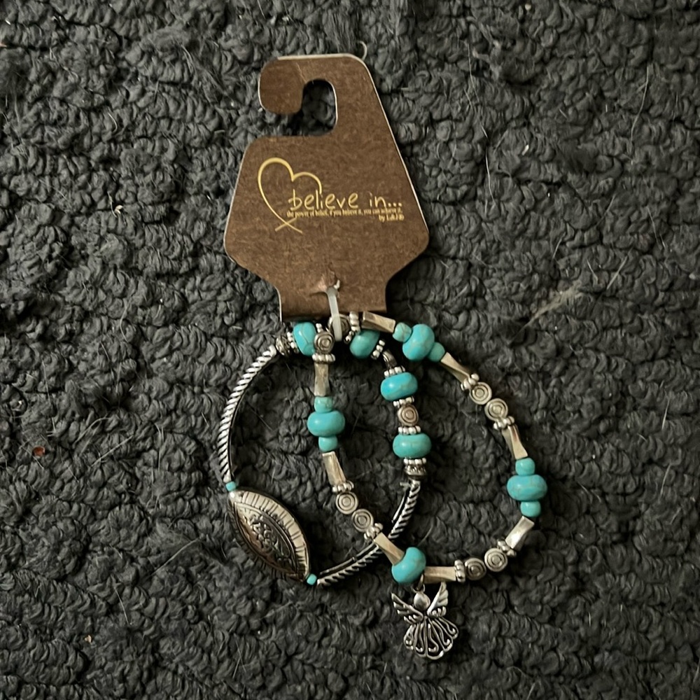 Set of Western Themed Angel Bracelets